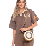 PARCHITA Disco Taupe Bag