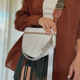 Pocket Blanco Cadena y Fleco