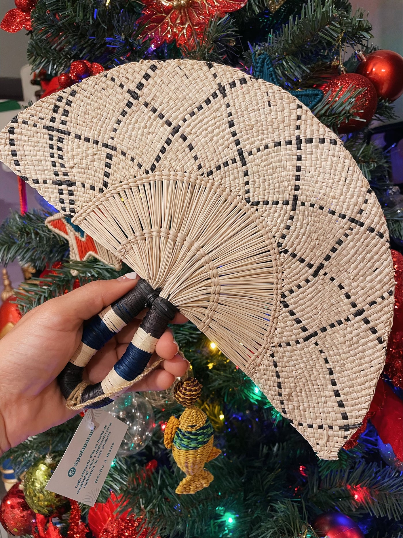 Hand Fan Natural Pez
