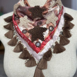 Multi estrella Nude Scarf