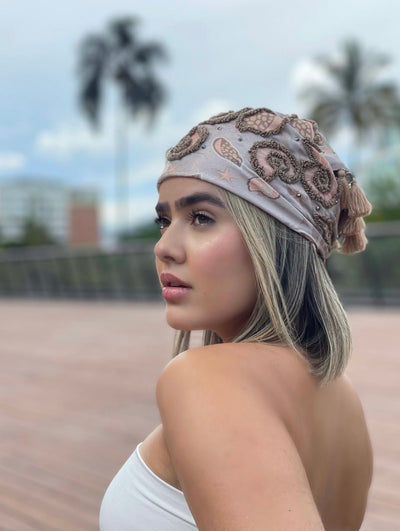 Coral Nude Scarf