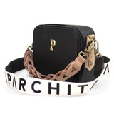 PARCHITA Flora Petit Negra Bag