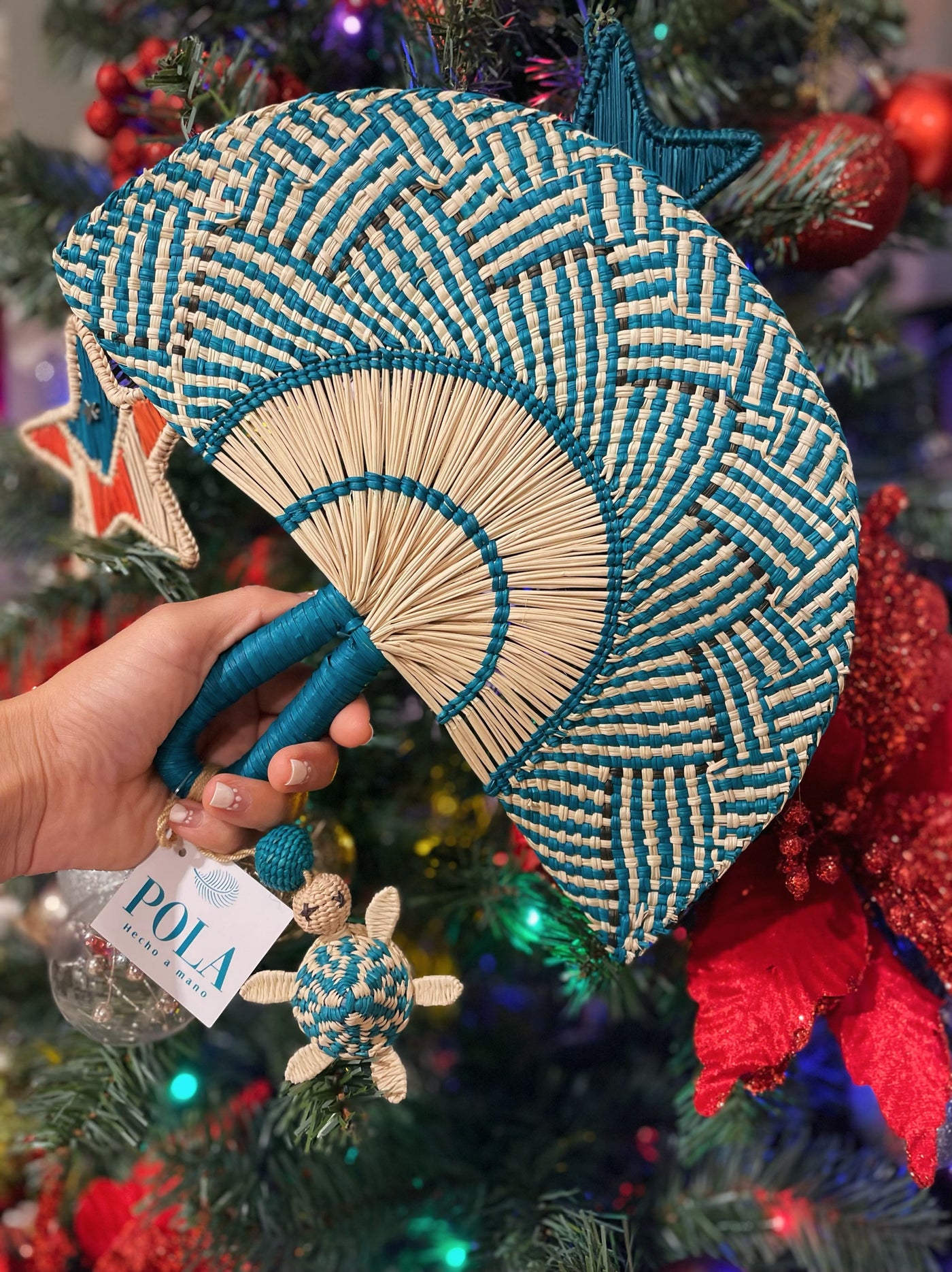 Hand Fan Blue Carey