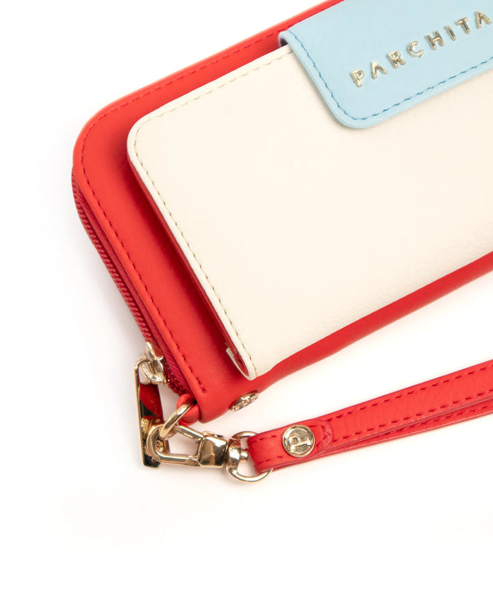 Wallet Julia Rojo y Azul