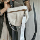 Pocket Blanco Cadena y Fleco