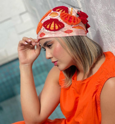 Coral naranja  Scarf