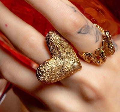 Sweet Heart Gold Ring