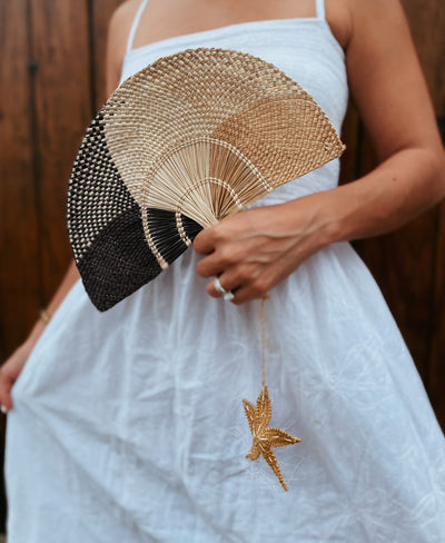 Hand Fan Neutrales Estrella