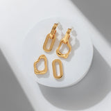 Aretes 3 en 1 Eslabon Cadena
