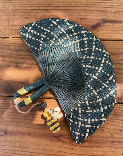 Hand Fan Verde Abeja