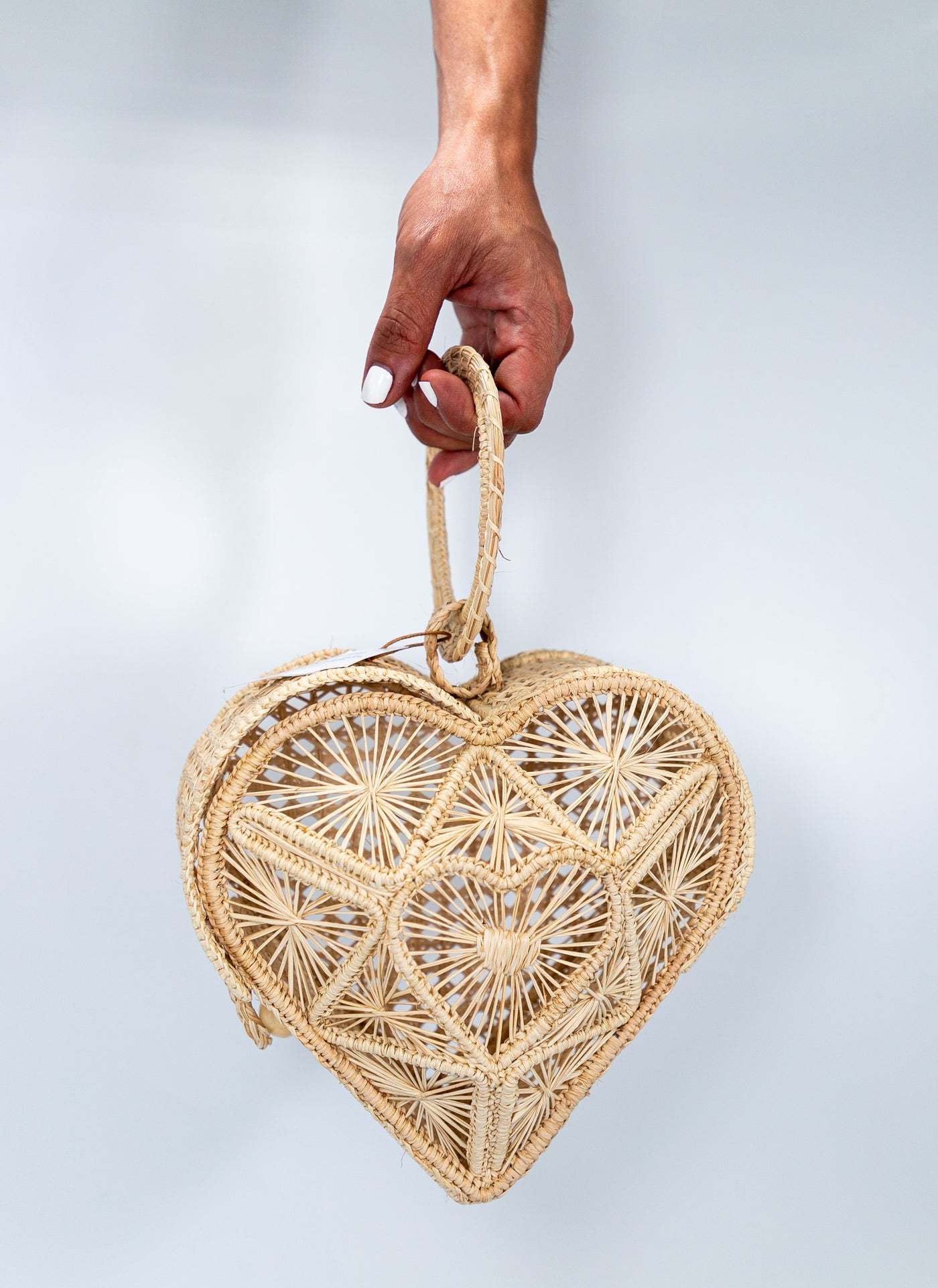 Corazón natural hand bag