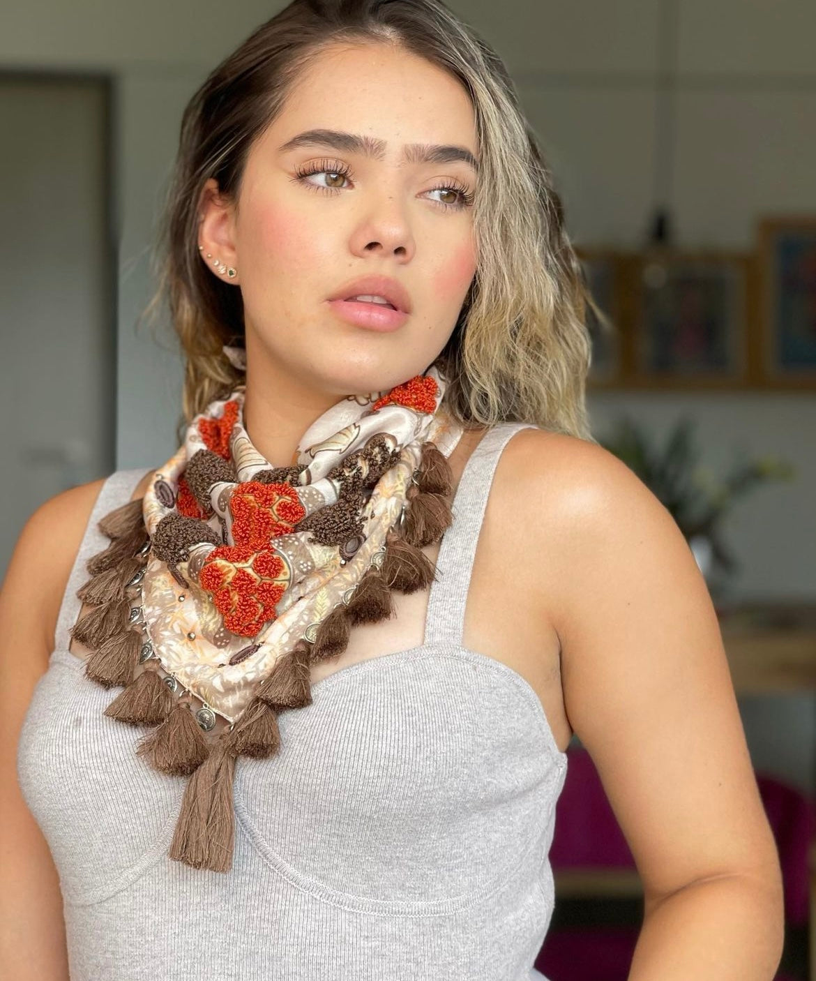 Carey terracota Scarf
