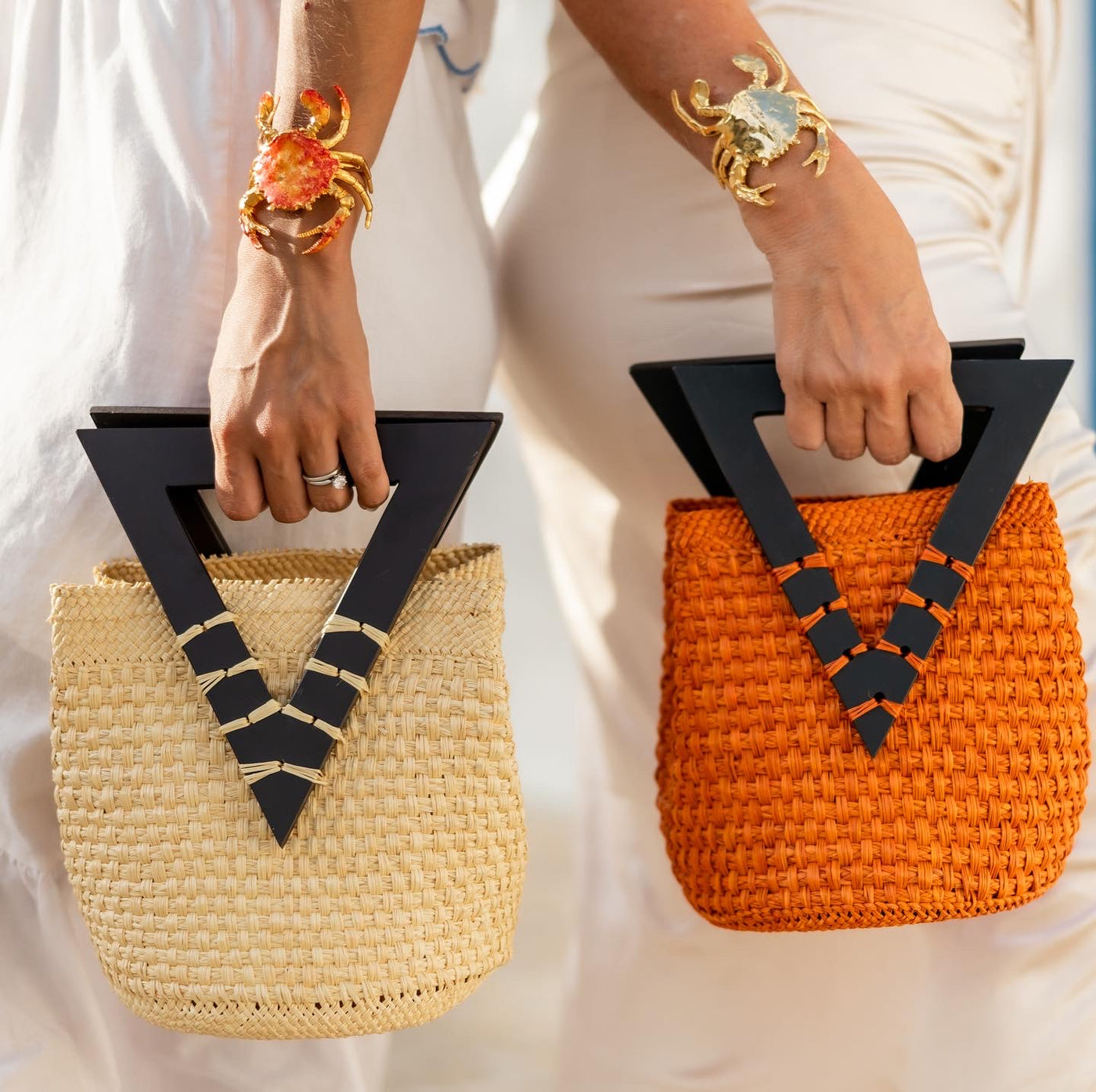 Noelia Natural y Negro Handbag
