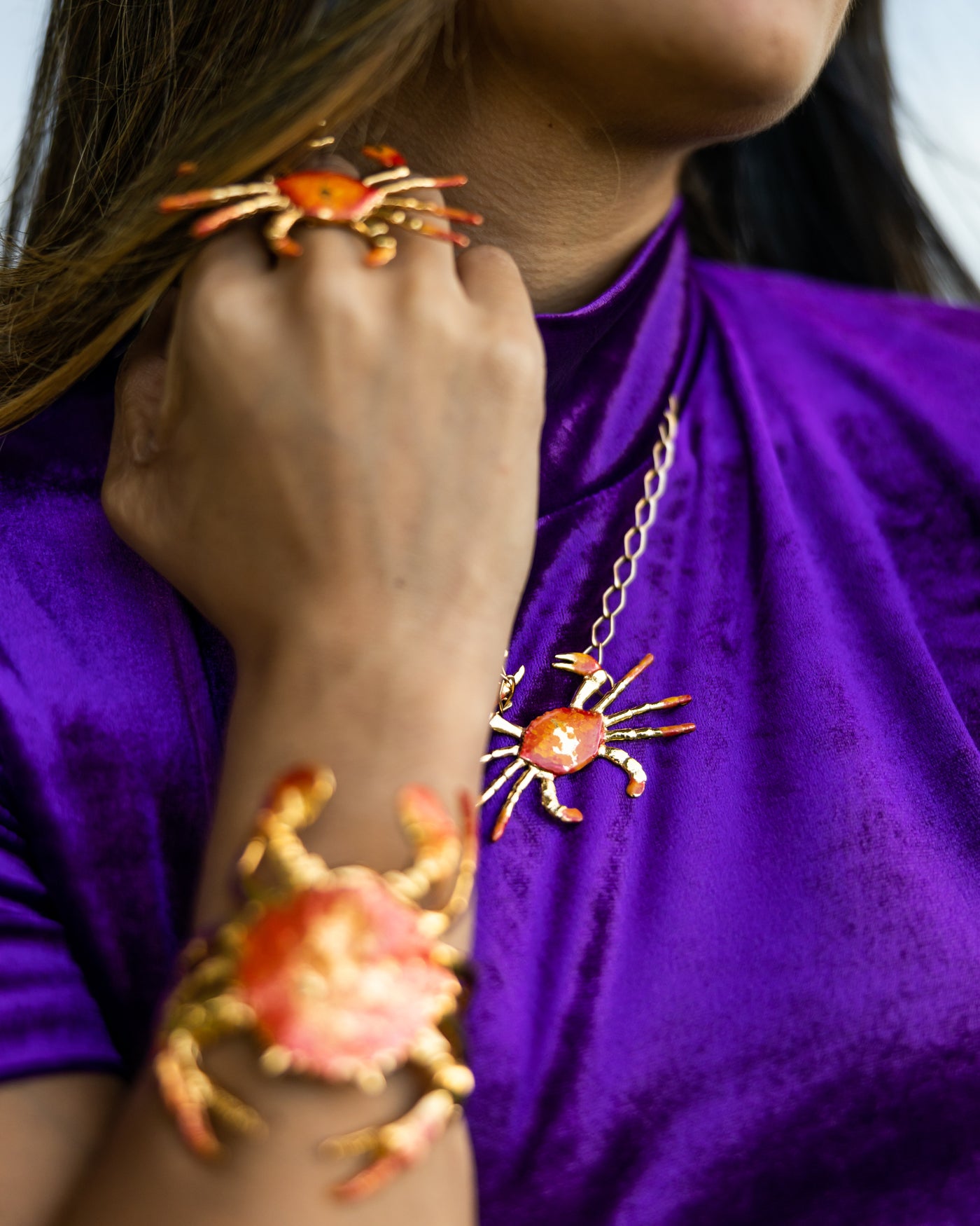 Cangrejo Pintado Necklace