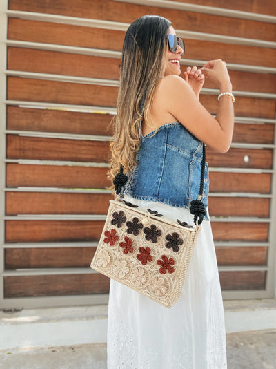 Flores Neutrales hand bag