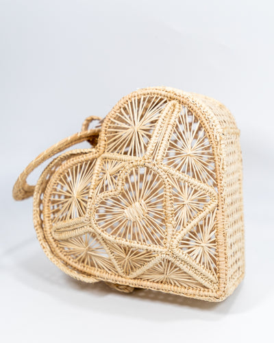 Corazón natural hand bag