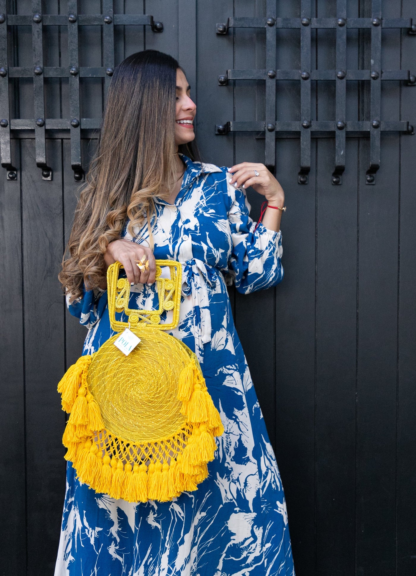 Vanessa Macramé Amarillo Bag