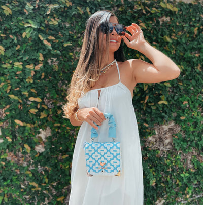 Baby Blue Crossbody Bag
