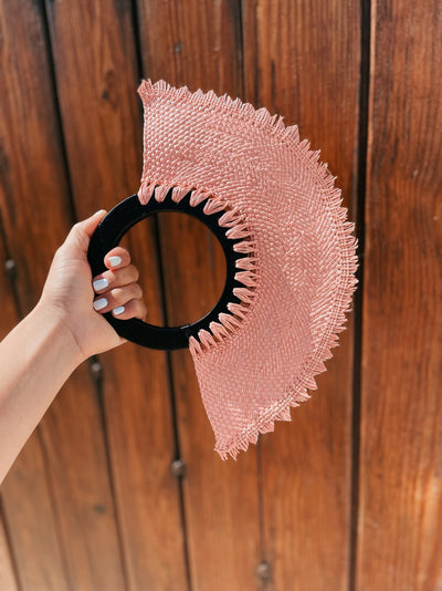 Fancy Hand Fan rosa
