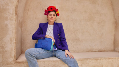 Roma Azul Crossbody Bag