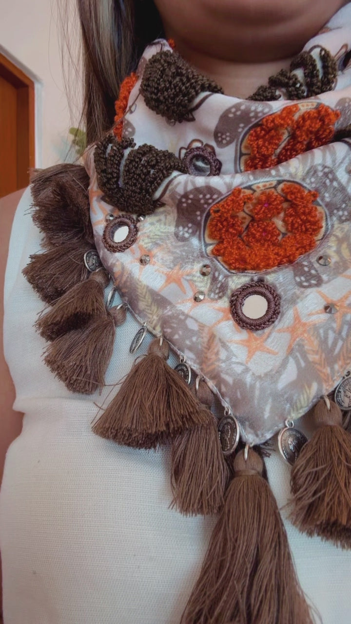 Carey terracota Scarf