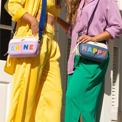 Roma Shine Lila Crossbody Bag