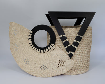 Noelia Natural y Negro Handbag