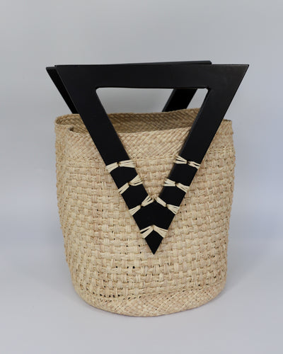 Noelia Natural y Negro Handbag
