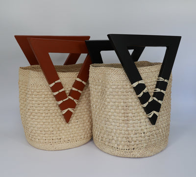 Noelia Natural y Negro Handbag