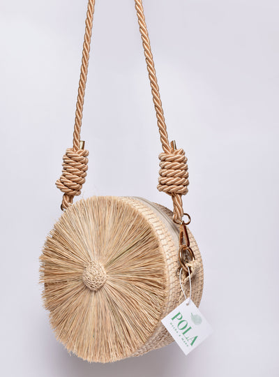 Shaggy Natural Crossbody Bag