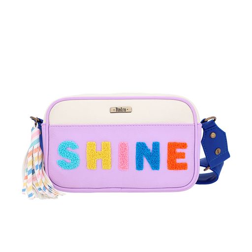 Roma Shine Lila Crossbody Bag