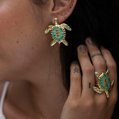 Tortuga Carey Pintado Earrings