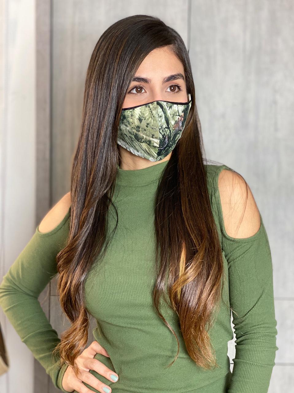 Reversible and Adjustable 2-in-1 Jungle Facemask