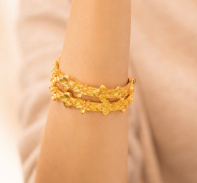 Flor dorada Bracelet
