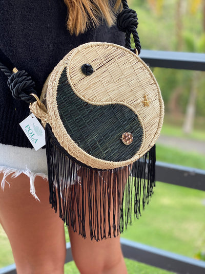 Yin yang cross body bag