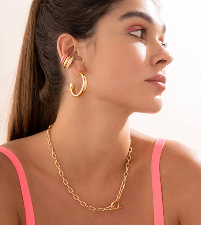 Color Pop Fucsia Earrings Set
