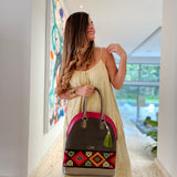 Santa Ana Rojo 100% Cuero Bag