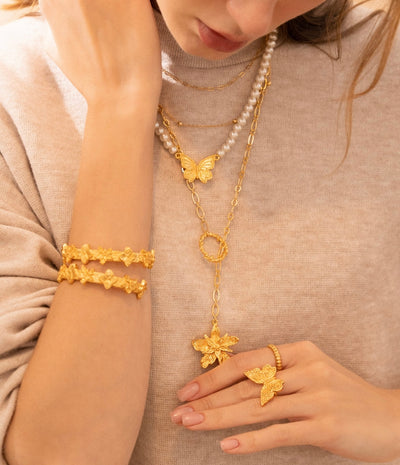 Flor dorada Bracelet