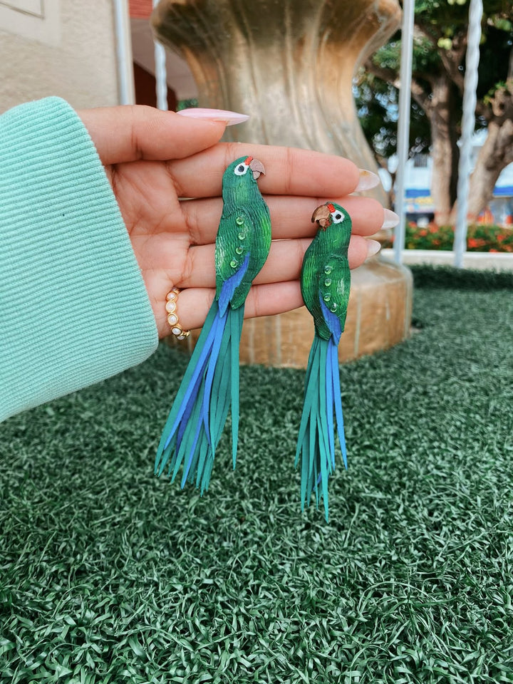 Cotorra Puertorriqueña Earrings