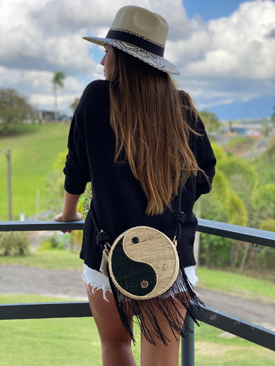 Yin yang cross body bag