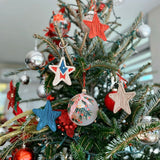 Set of 4 Puerto Rico Christmas Tree Ornaments