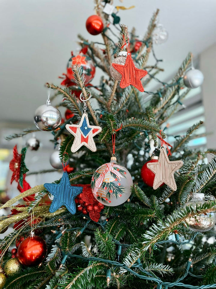 Set of 4 Puerto Rico Christmas Tree Ornaments