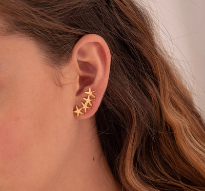 Multiestrellitas Crawler Earrings