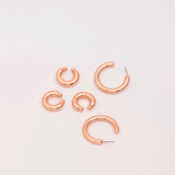 Basic Rose Earrings Set
