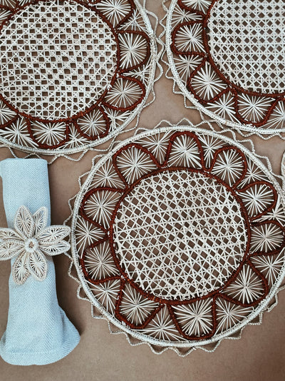 Set x 6 Placemats Marron