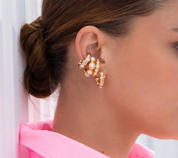 Basic Perla Earrings Set