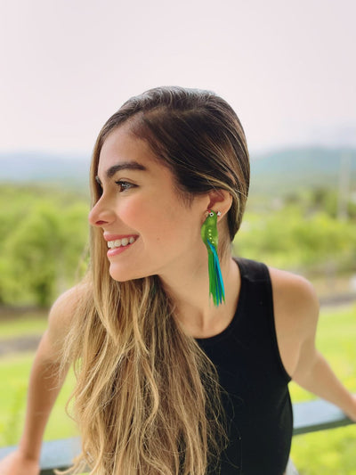 Cotorra Puertorriqueña Earrings