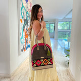Santa Ana Rojo 100% Cuero Bag