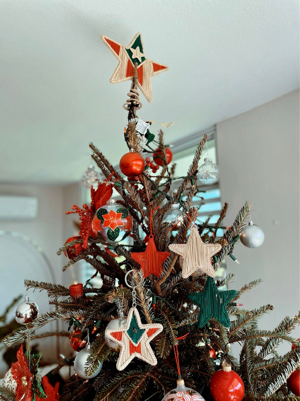 Estrella Boricua Navidad Christmas Tree Topper