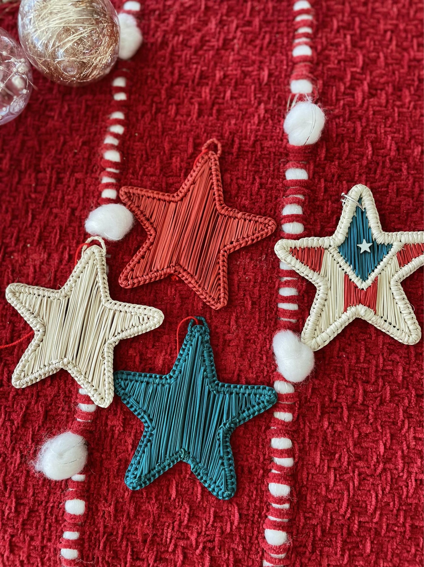 Set of 4 Puerto Rico Christmas Tree Ornaments